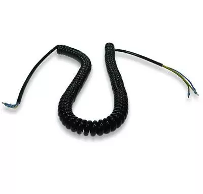 £9.95 • Buy 3 Core (3 Metre Wander) Lead - Curly Electrical Cable