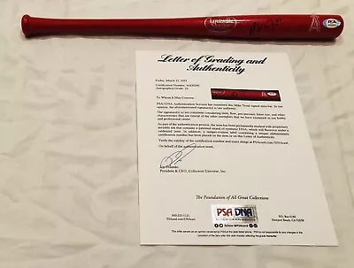 MIKE TROUT Signed Mini Bat Rookie Signature PSA 10 GRADED LA Angels Autographed • $749.99