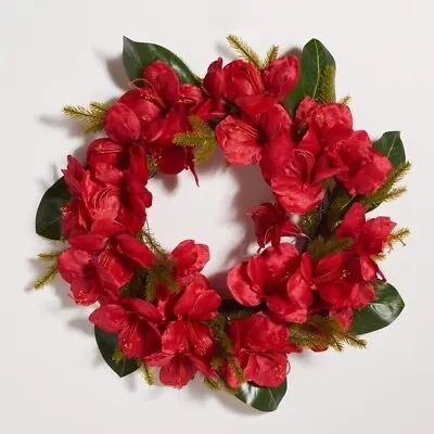 Safavieh Amaryllis & Magnolia Leaf Wreath Reduced Price 2172717533 FXP1091A • $34