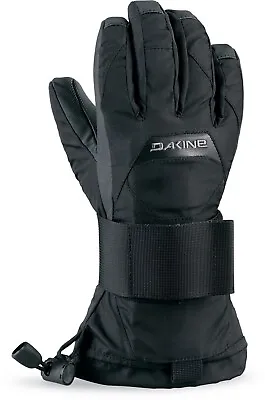 Dakine Kids Ski Snowboard Gloves - Wristguard Jr - Black - M Age 6/8 - RRP £60 • £42.50