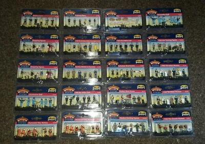 OO Gauge Bachmann Scenecraft People Men Women Children Workers Figures Scenery  • £9.99