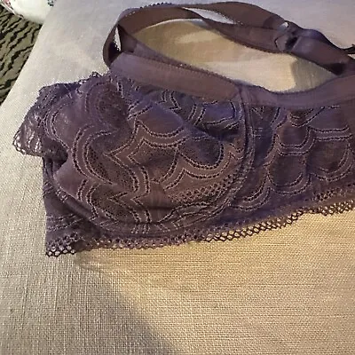 La Perla Malizia Purple Sexy Bra Size 36D Made In Italy • $25