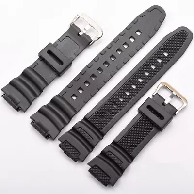 18mm Rubber Watch Strap For Casio AQ-S810W W-800H AE-1000W W-215 Silicone Band • $12.02