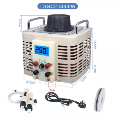 Single Phase AC Voltage Regulator 220V 3KW Household Voltage Regulator 0v-250v • $273.99