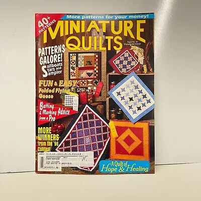 Miniature Quilts Vintage Magazines 1997 40+ Patterns Designs Back Issues #30 • $9.99