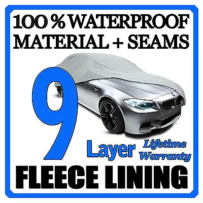 $56.89 • Buy 9 Layer Car Cover Breathable Waterproof Layers Outdoor Indoor Fleece Lining Fik
