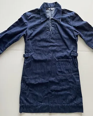 £9 • Buy Vintage Levis XS Utility Dress 1999 Vintage Denim