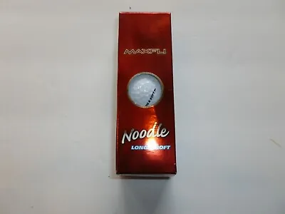 Maxfli Noodle Long & Soft Golf Balls (Sleeve Of 3) #2 Balls • $5