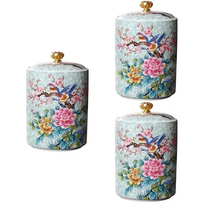 Ceramic Canisters Vintage Tea Container Tea Storage Jars Ceramic Coffee Canister • £35.79