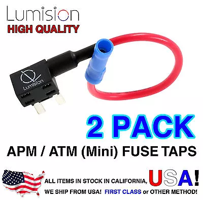2 PACK Lumision Add-A-Circuit Mini ATM APM Fuse Tap Lot Dash Cam Radar Install • $9.49
