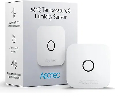 $40 • Buy Aeotec AerQ Air Quality Sensor, Z-Wave+ Temp & Humidity Sensor ZWA039 NO BATTERY