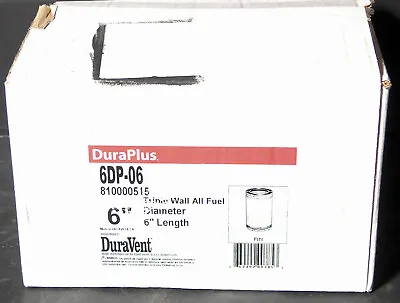 $75 • Buy 6'' X 6'' DuraPlus Galvanized Chimney Pipe - 6DP-06