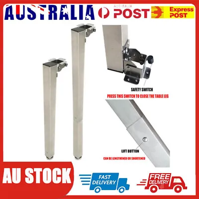 Folding Table Leg Universal Adjustable Height For Caravan Campervan Motorhome AU • $58.02