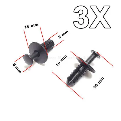 3X Wheel Arch Shell Expanding Rivets Fastening Clips For Mercedes • $9.89