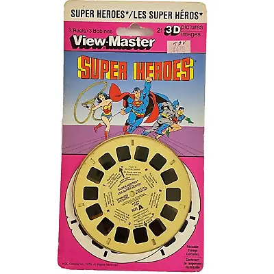 SUPER HEROES View-Master NEW Sealed BATMAN SUPERMAN WONDER WOMAN ROBIN 7089 • $24.68