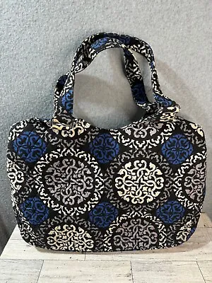 Vera Bradley Canterberry Cobalt Quilted Carry On Tote Laptop Shoulderbag • $26.78