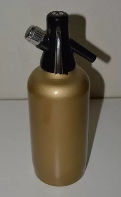 NICE Vintage Mid Century Metal Golden Sparkly Seltzer Bottle MOD 36 Rare USA • $23.39