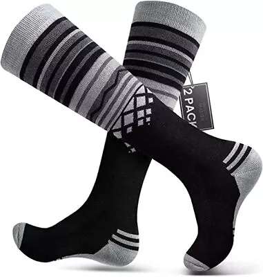 Ski Socks 2-Pack Merino Wool Over The Calf Non-Slip Cuff For Men & Women NEW • $36.99