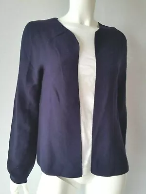 Marc O'Polo Cardigan Open Deep Royal SIZE S Cotton/Cashmere New • £83.40