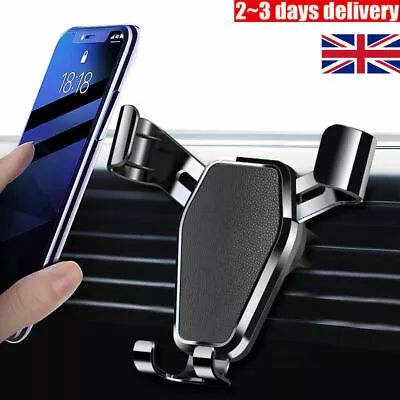 Universal Air Vent Mobile Phone Hook Clip Cradle Car Holder Mount Stand Bracket • £3.98