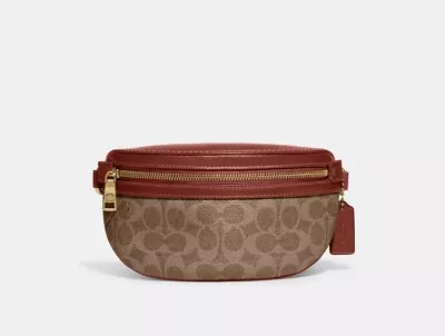 Coach Bethany Belt Bag In Signature Canvas C1184 • $135