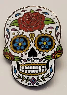 Sugar Skull Rose Pin Pinsanity Day Of The Dead Día De Los Muertos • $5