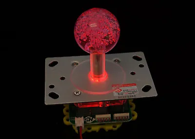 LED Illuminated Arcade Joystick 2-4-8-way With Red LED Ball Top • $21.95