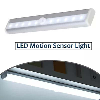 LED Kitchen Under Cabinet Light Battery Powered PIR Motion Sensor Cupboard Light • £25.09