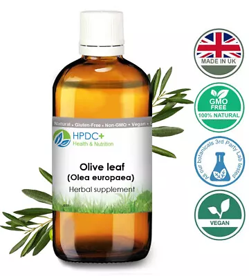 OLIVE LEAF Olea Europaea Extract Tincher Oleuropein Antioxidant Antiviral • £9.95