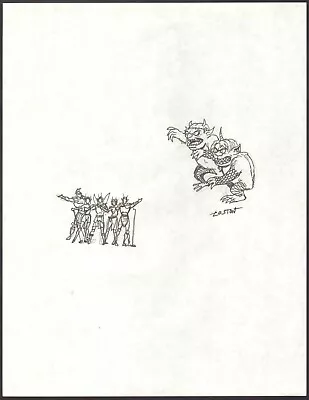 Loston Wallace Signed Wild Things Original Art B-maurice Sendak! Free Ship! • $29.95