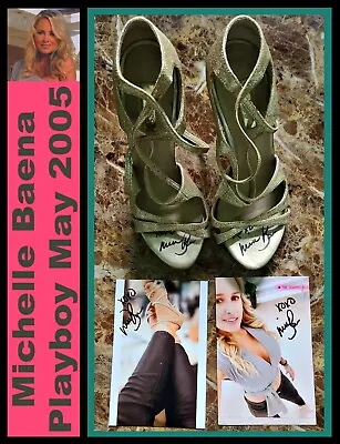 MICHELLE BAENA: Playboy Covergirl Owned/worn/signed Shoes W/pics • $99.95