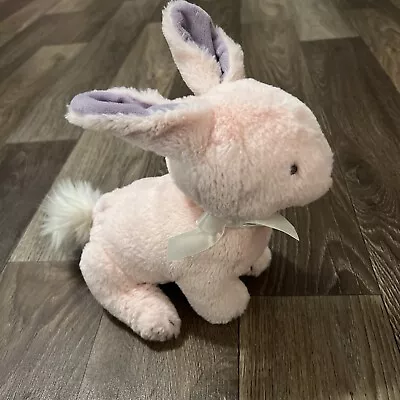 Baby Dumpling Pink Plush Bunny Rabbit Wind Up Musical Baby Toy Stuffed Animal • $7