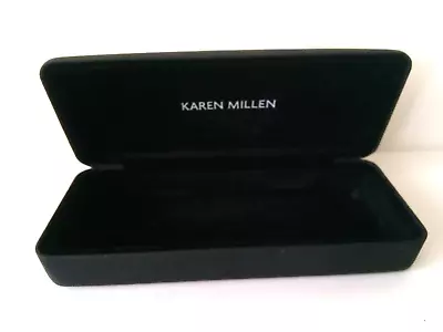 Karen Millen Glasses Case Black Hard • £10