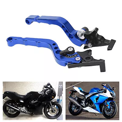 New Blue Motorcycle Clutch Brake Handle Lever CNC Aluminum Alloy Motorbike Acces • $15.53