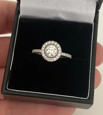 £1350 • Buy 18ct Gold 0.75ct Diamond Engagement Ring 18K 750.