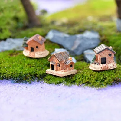 Mini Dollhouse Stone House Resin Decorations For Home And Garden DIY • $1.99