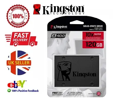Kingston 120GB 240GB 480GB 960GB SSD A400 Solid State Hard Drive 2.5 SATA 3.0  • £27.99