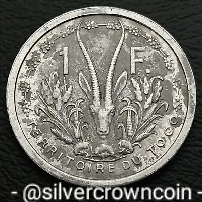 Togo French Mandate 1 Franc 1948 A. KM#4. Aluminum 1 Dollar Coin. 1 Year Issue. • $70.61