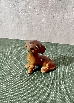 Vintage Hagen Renaker Dachshund Puppy With Defined Eyes Miniature Tiny • $14