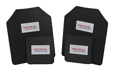 Tactical Scorpion Body Armor Plates Trauma Pads 10mm 10x12+6x6 Set For AR500 • $20.66