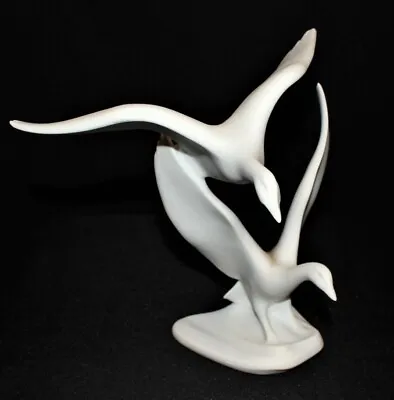 Kaiser Geese In Flight White Bisque Porcelain Figurine Sculpture By Bochmann 487 • $69.95