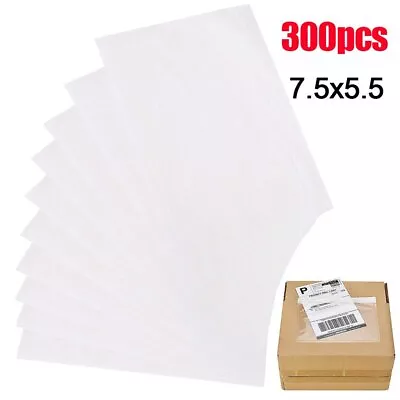 7.5x5.5 Clear Packing List Envelopes 300 Enclosed Invoice Shipping Label Pouches • $23.83