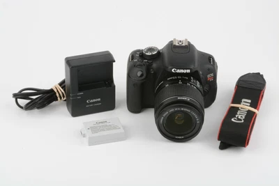 £238.85 • Buy MINT- CANON T3i 18MP W/18-55mm, BATT+CHARGER+STRAP+ONLY 328 ACTS!!! NICE