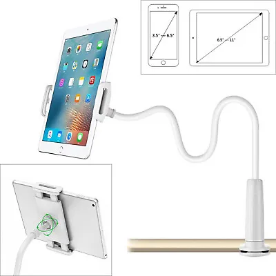 Flexible 360o Gooseneck Lazy Bed Clamp Stand Holder Mount For IPad Tablet Arm UK • £5.99