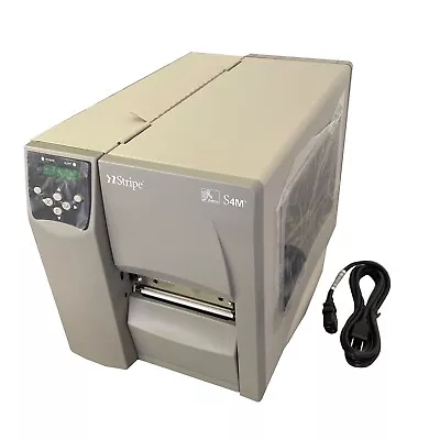 Zebra Stripe S4M S4M00-2001-0700T  Thermal Transfer Label Printer & Power Cord • $599.99