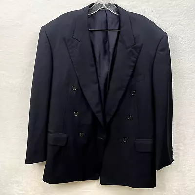 Paul & Shark Yachting Mens Blazer 46L Loro Piana Wool Gold Crest 3 Button Jacket • $55