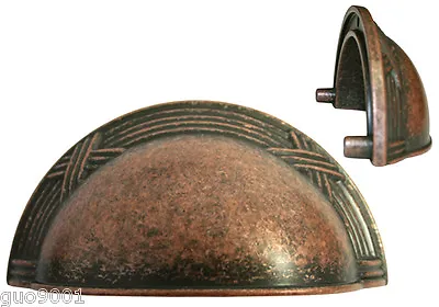 House Guard Antique Copper  Ribbon & Reed Kitchen Cabinet Knobs And Pulls  3  • $1.95