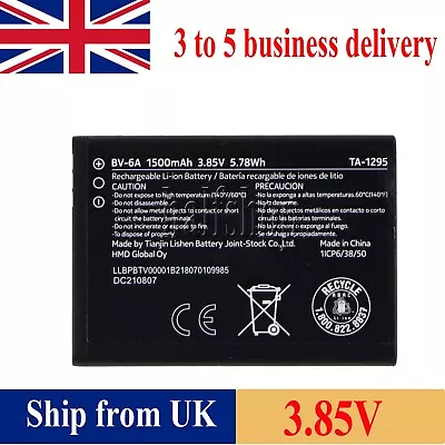 £13.66 • Buy For NOKIA Battery  BV-6A 8110 4G 2017 BANANA 2060 3060 * 1500mAh