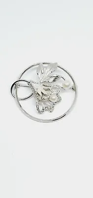 Vintage Van Dell Sterling Silver Flower Floral Brooch Pin (30) • $10.50