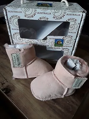 £4.99 • Buy Jumbuck Australia UGG.0 To 6 Months Pink 100% Sheepskin Baby Boots. Brand New.